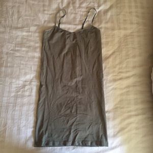 Free people intimates M/L olive green slip