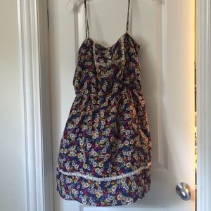 Urban Outfitters Floral and Lace Peasant Dress