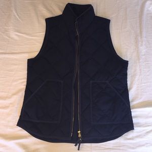 jcrew navy puffer vest