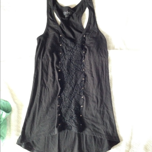 Black tank top tunic
