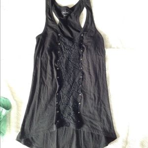 Black tank top tunic