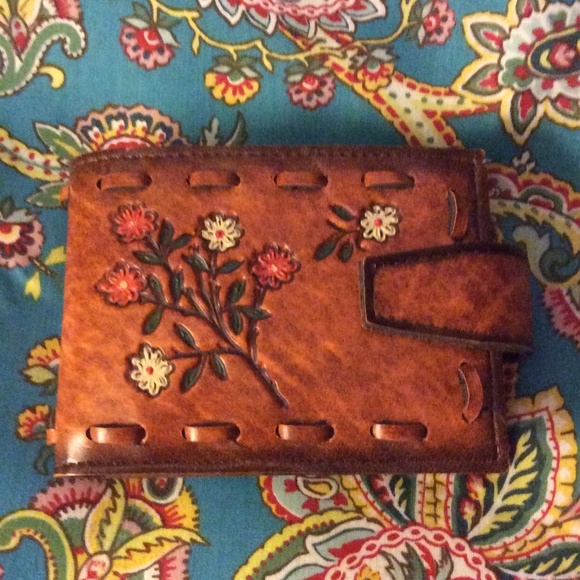 Handbags - Vintage hippie whip stitch  flower wallet boho