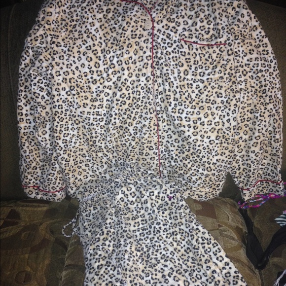 Cheetah & Red pajamas