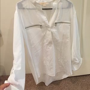White two pocket Michael Kors shirt