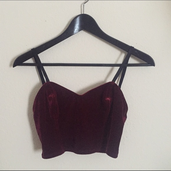 American Apparel Tops - Velvet Crop Tank
