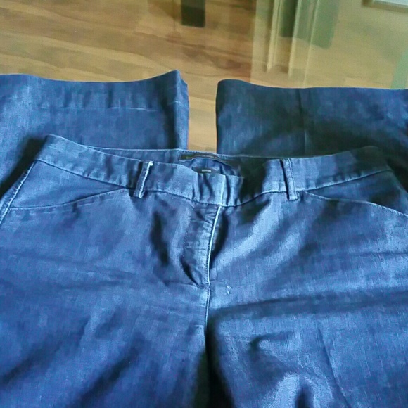 Denim slacks