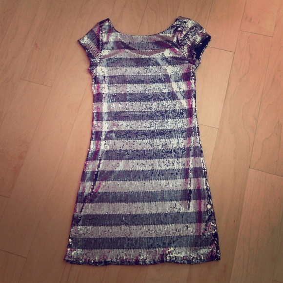Sequins Grey & Silver Dress