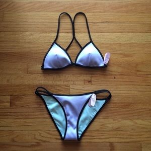 VS Pink Light Purple Teeny Triangle Bikini
