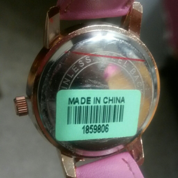 NWT Strada Butterfly Watch with Pink Leather Band - Picture 4 of 4