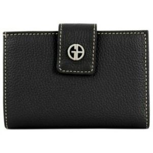 Black leather Giani Bernini wallet