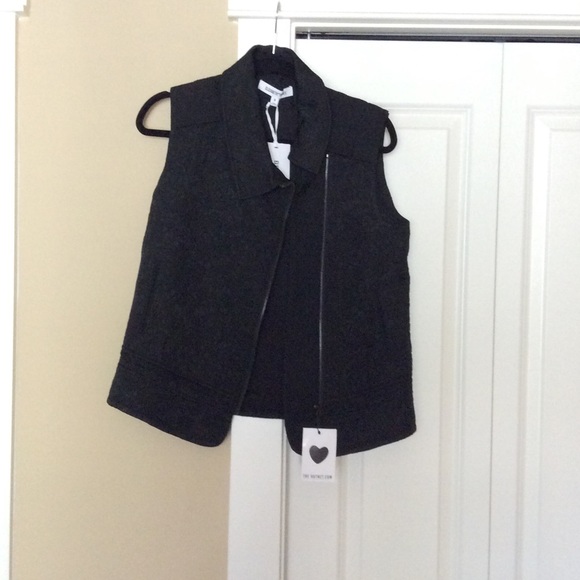 Elizabeth and James Black Vest