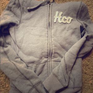 Hollister heather grey hoodie
