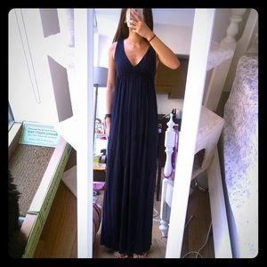 Navy blue maxi dress