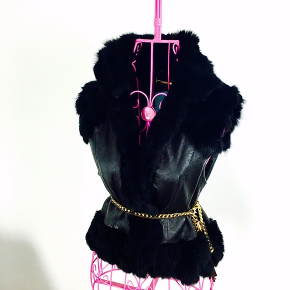 ❌❌SOLD❌❌🎉HP🎉 100% rabbit fur | 100% leather - Picture 3 of 4