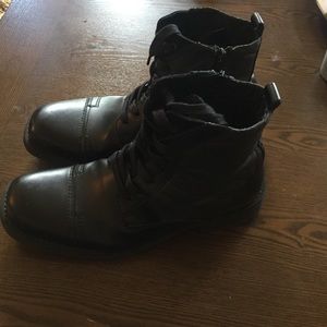 Leather men's boots