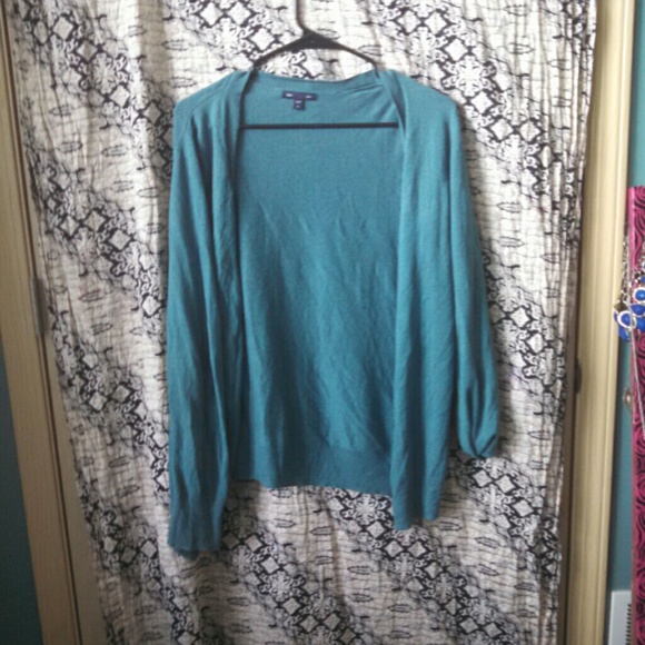 Teal cardigan