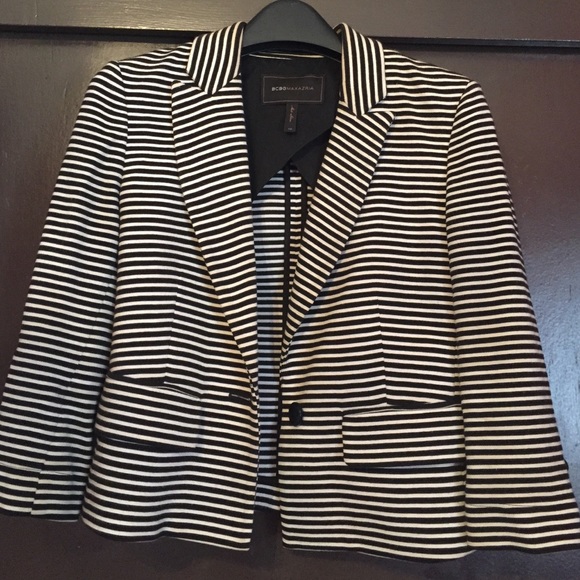 BCBG Max Azria black & White Blazer