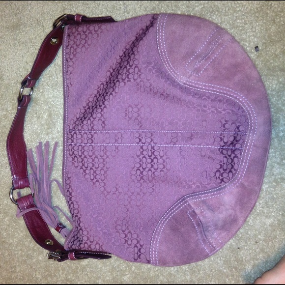 Purple Coach Purse