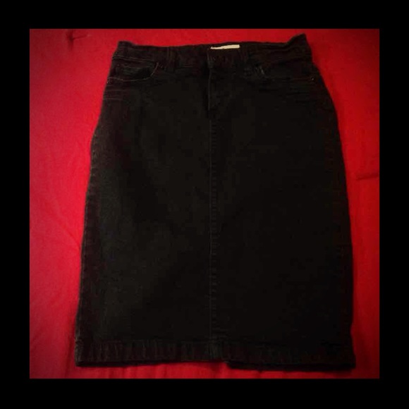 Black Denim skirt Zara