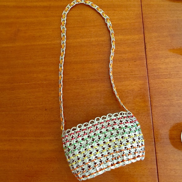 Upcycled Metallic Can Tab Purse