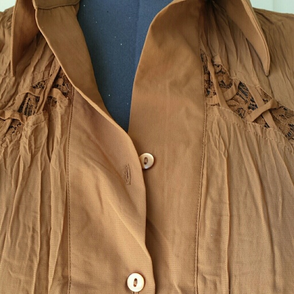 Sale😀😃 HP 😃😅XL brown / burnt orange  top - Picture 2 of 4