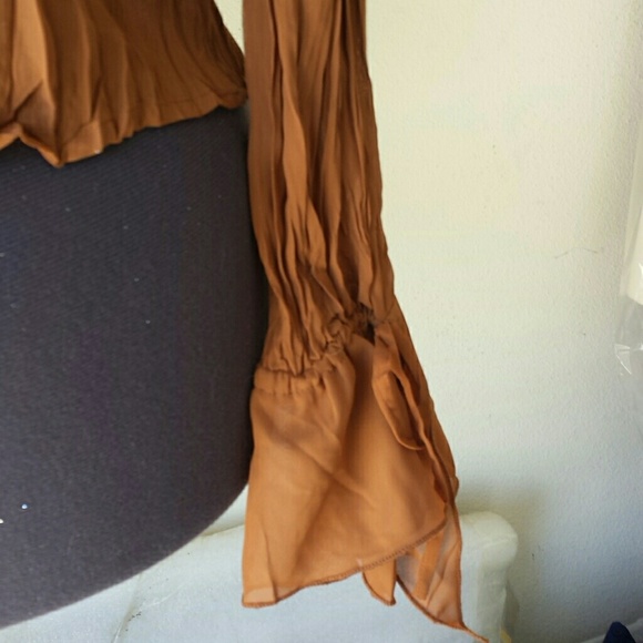 Sale😀😃 HP 😃😅XL brown / burnt orange  top - Picture 3 of 4