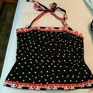 Corset style halter top