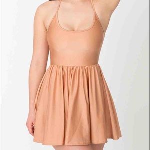 American apparel nylon tricot figure skating dress