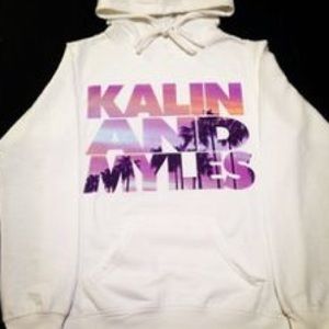 Kalin and Myles white hoodie (KAM)