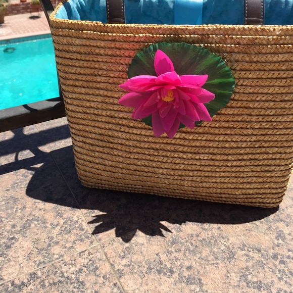 Great wicker summer bag. Never been used - Picture 1 of 3