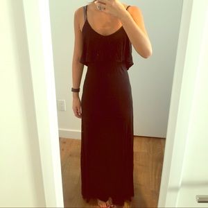 Black maxi dress