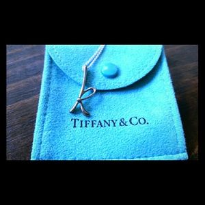 Elsa Peretti sterling silver "k" alphabet pendant