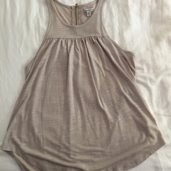 long flowy cream colored tank top