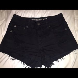 Black American Eagle high waisted shorts