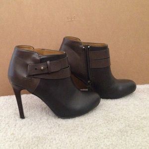 Brown NINE WEST ankle boots.