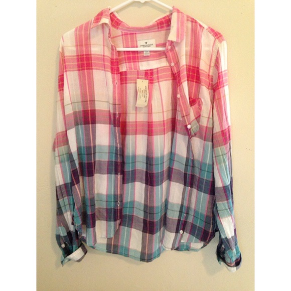 American Eagle Ombré Flannel