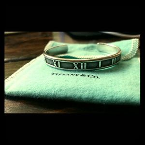 Authentic Tiffany sterling silver Atlas Bangle