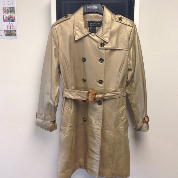 Full Length Genuine Leather Trenchcoat