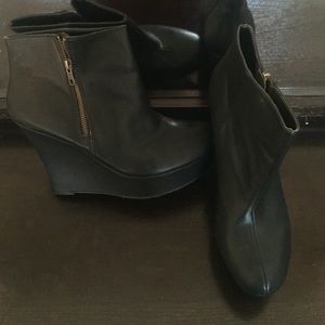 Sexy Blk Wedge Booties🔥