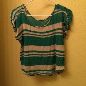 Green striped shirt from Nordstrom