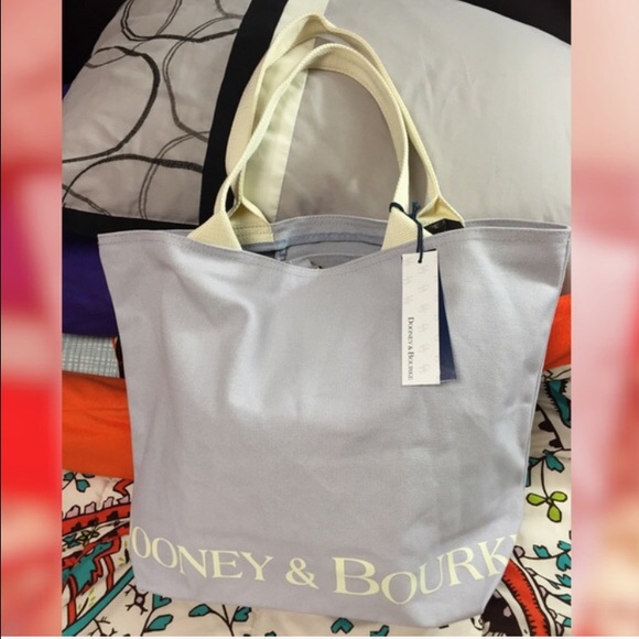 Dooney & bourke gray large tote nwt! - Picture 1 of 4