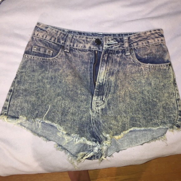 Multi color / denim color shorts urban outfitters
