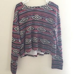 Geometric/striped sweater