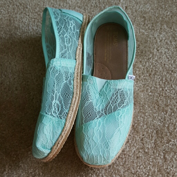 Light Blue Lace Rope TOMS