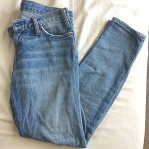 Light wash Current Elliot Cropped Jeans