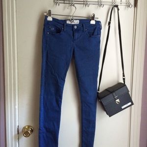 Blue hollister skinny jeans