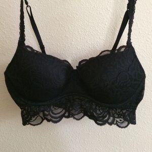 PINK Limited Edition Black Lace Bralette