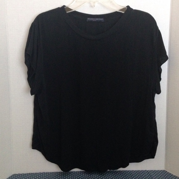 Black brandy crop top