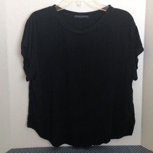 Black brandy crop top