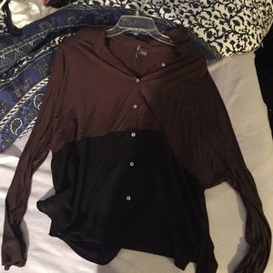 Brown and black urban outfitters top